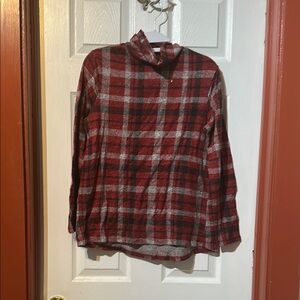 Red Plaid Long Sleeve Shirt
